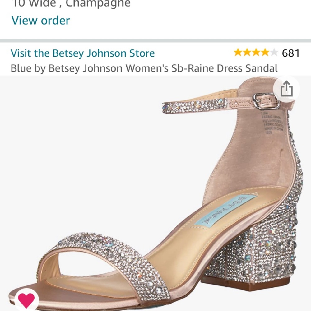 💙 Blue by Betsy Johnson Raine Sandal - 10W